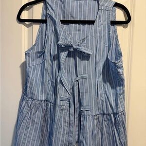 Amazon Blue Striped Tank Top